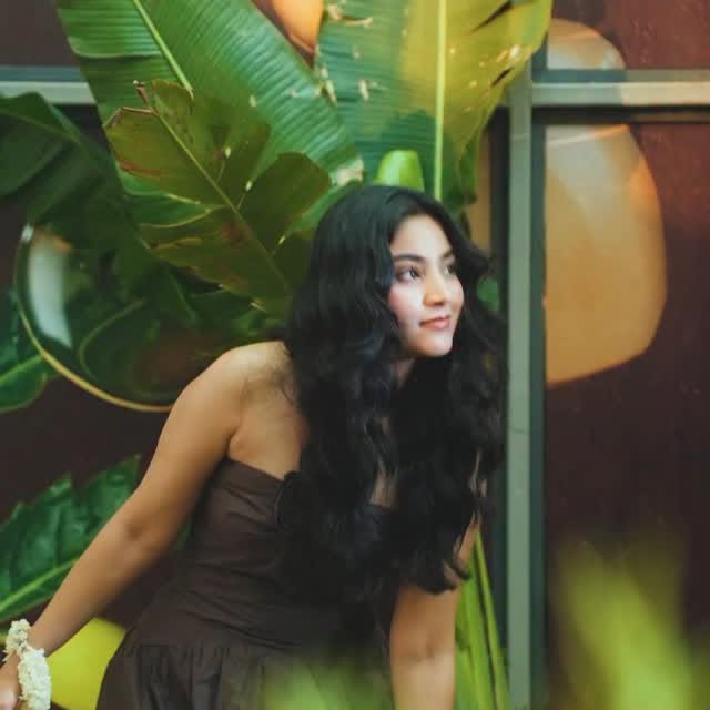 Instagram post by @thesassthing_ for Indulekha. Caption reads: Rapunzel, but make it real 👀✨
I went on a magical....