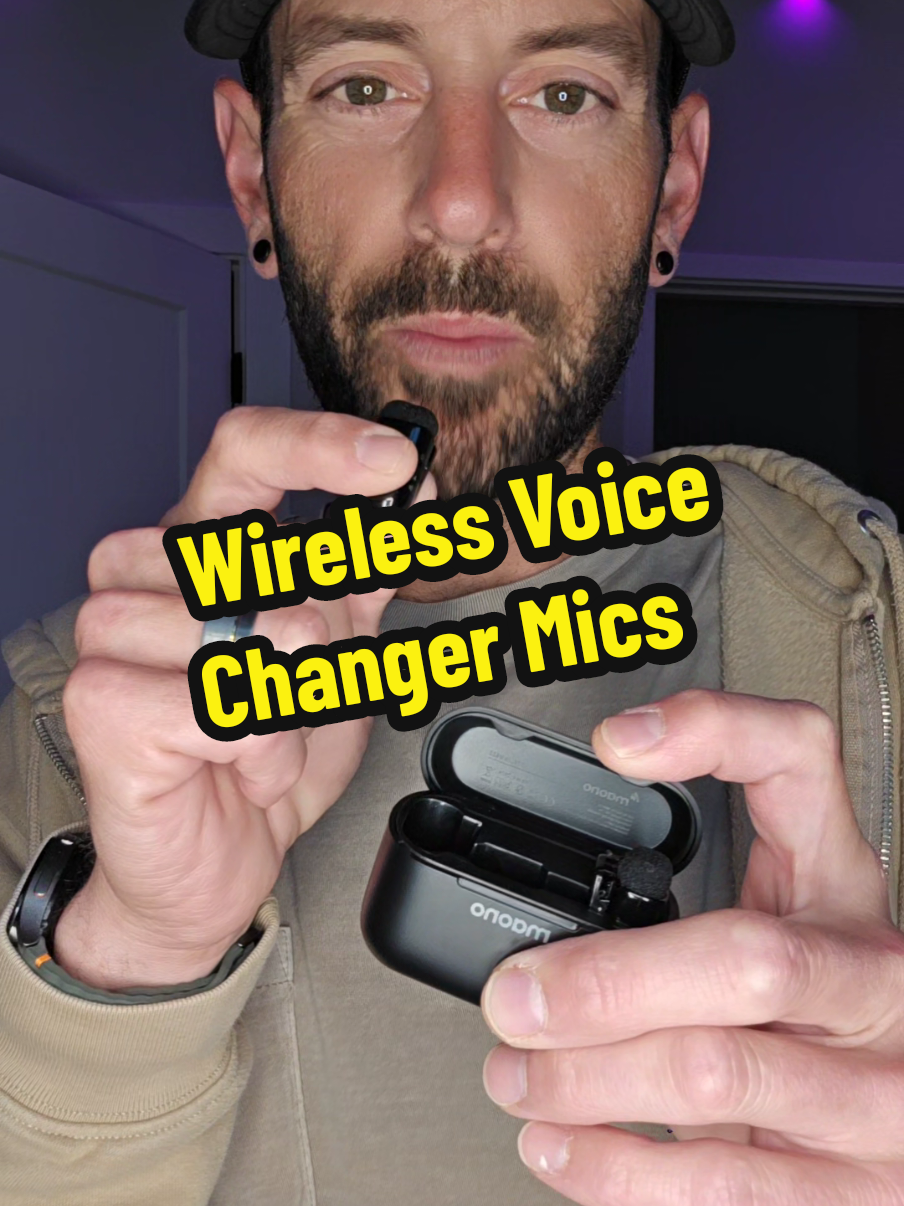 TikTok post by @shop_with_kennyg for MAONO. Caption reads: [...] wireless microphones from Maono will sell....