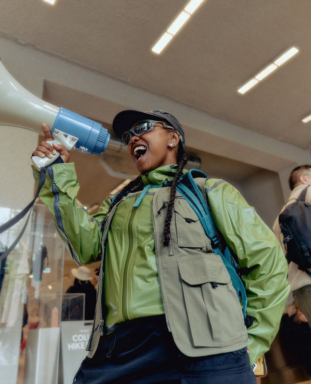 Instagram post by @highsnobietystyle for Columbia México. Caption reads: We celebrated hiking with @columbia_EU and their....