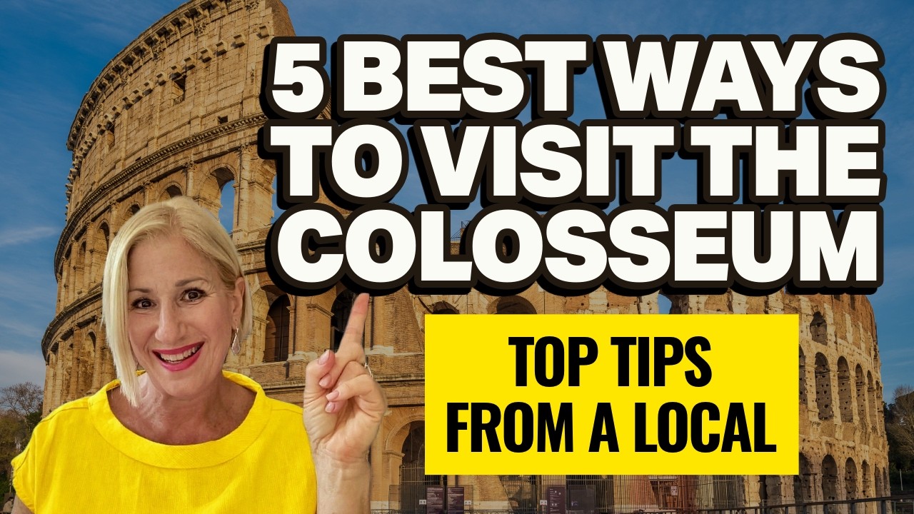 YouTube post by @Romewise for fas.st. Caption reads: I Tested 5 Colosseum Tours So You Don't Have To.