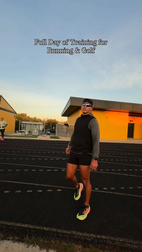 Instagram post by @mattchoi_6 for BON CHARGE. Caption reads: Full Day of Training for Running & Golf. 

Routine....