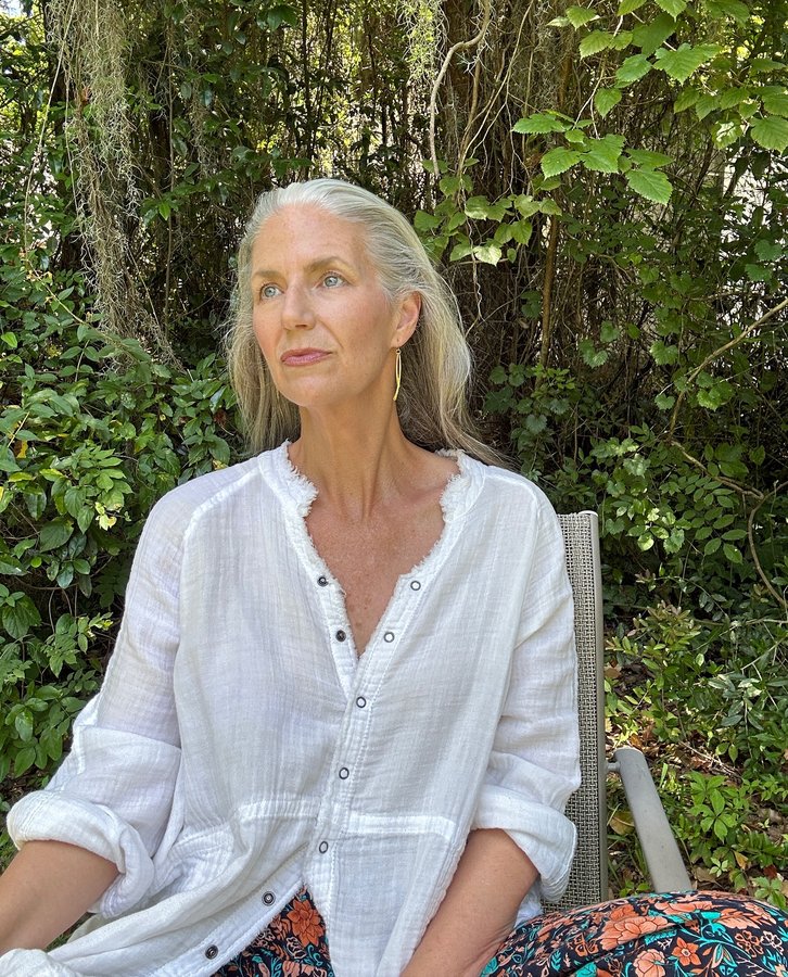 Instagram post by @margaretaginggrayfully for Natural Life. Caption reads: [...] on some of my favorite clothes from....