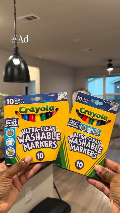 Instagram post by @porscha_alwayss for Crayola. Caption reads: #sponsored I knew to grab these @Crayola Ultra....
