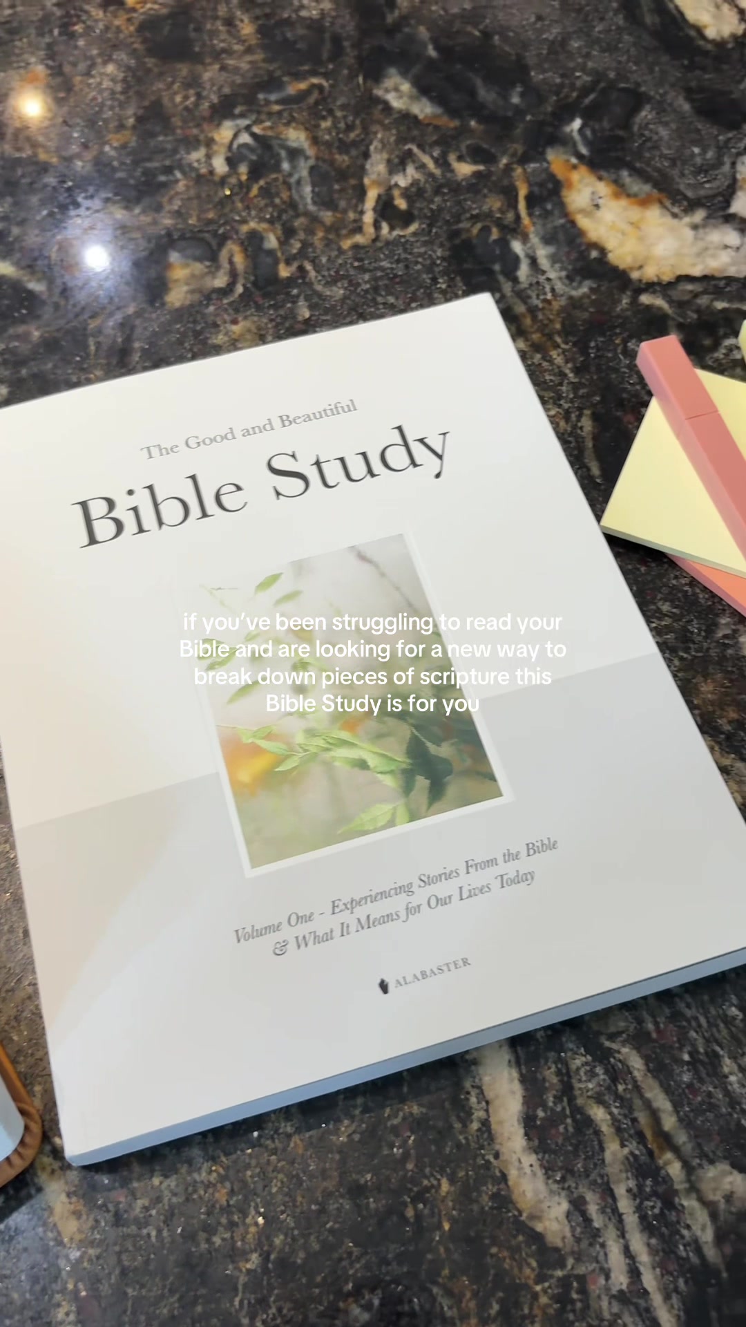 TikTok post by @abby.pryor for Alabaster Co. Caption reads: 💗 #biblestudy #contentcreator #fyp....