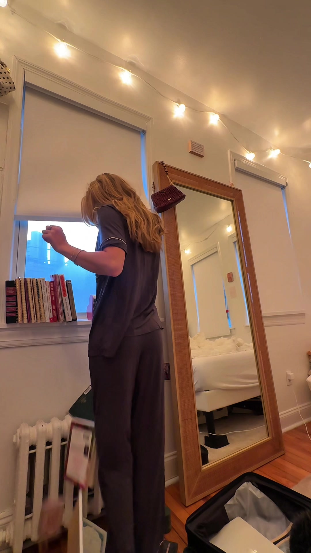 TikTok post by @mirandamckeon for Lake & Skye. Caption reads: Finding morning moments of 🧘‍♀️🌙☮️ with....