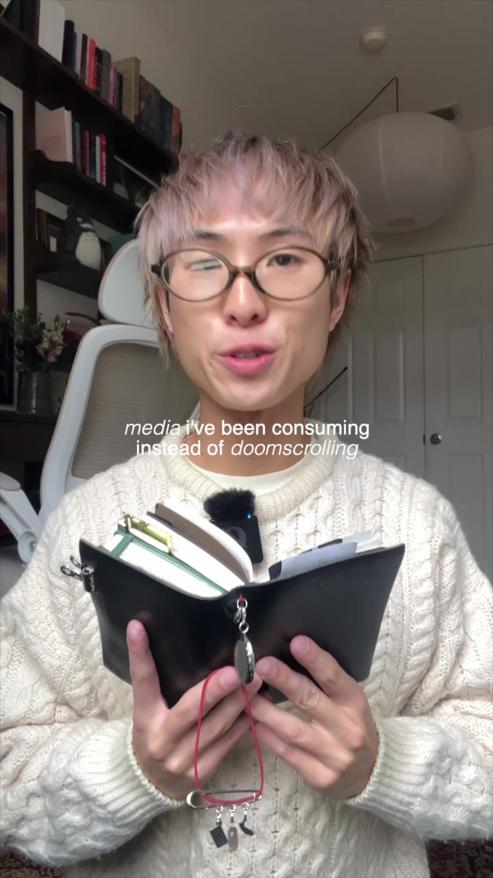 TikTok post by @vuongdustin for MUBI. Caption reads: [...] doomscrolling... stream these films on @MUBI....