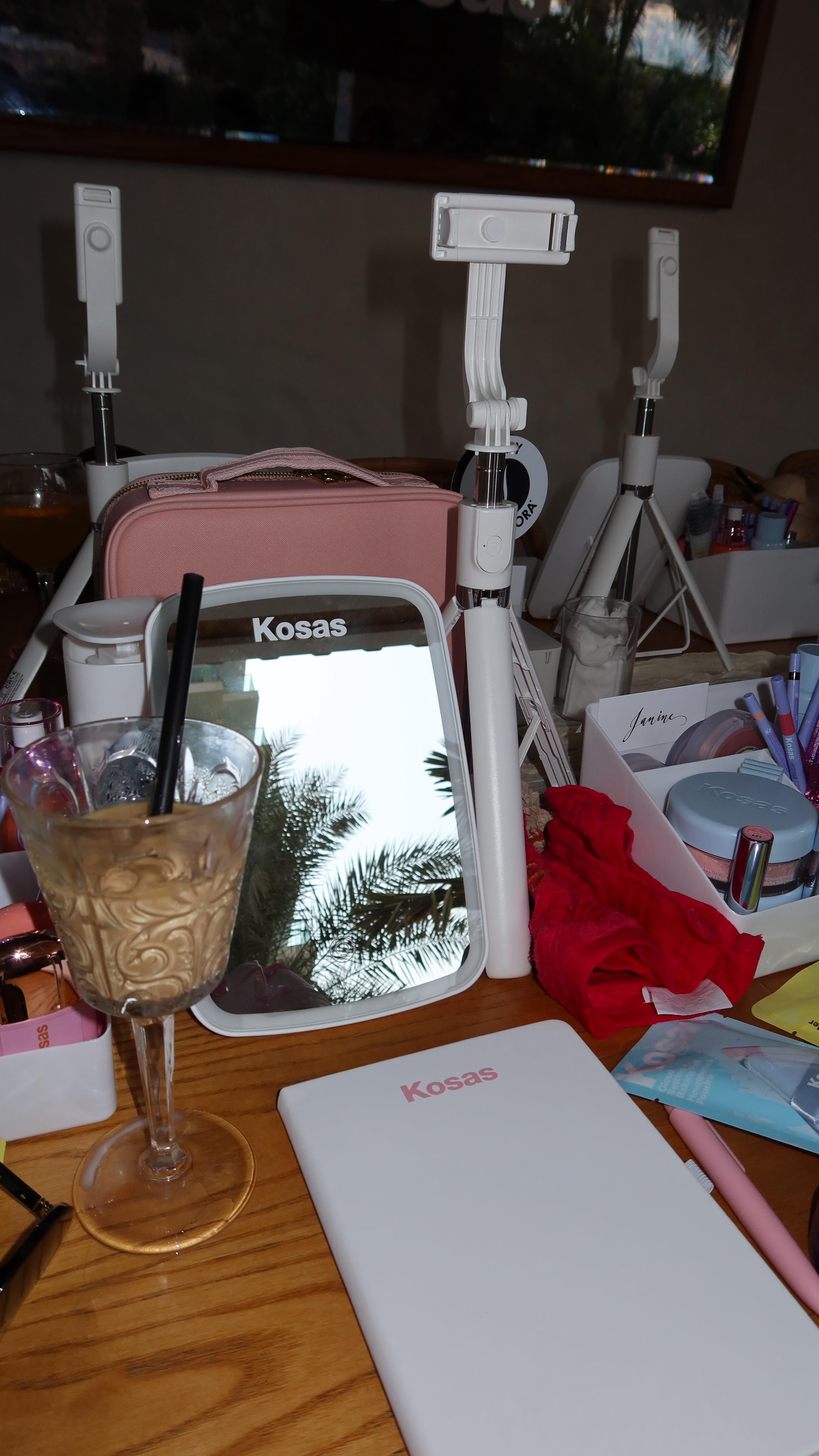 Instagram post by @janineashraf for Kosas. Caption reads: Getting ready with @kosas.