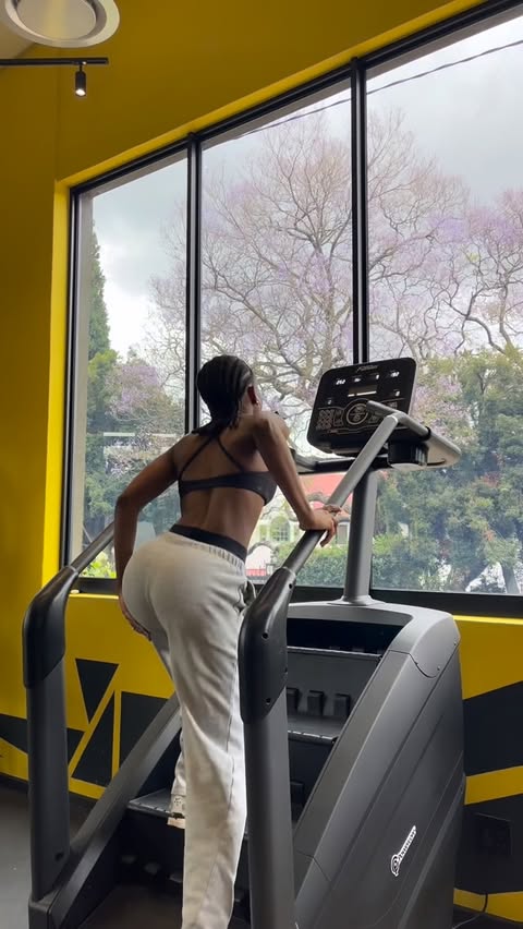 Instagram post by @aya.chiliza for Cotton On Body. Caption reads: cardio after every workout is a game changer....