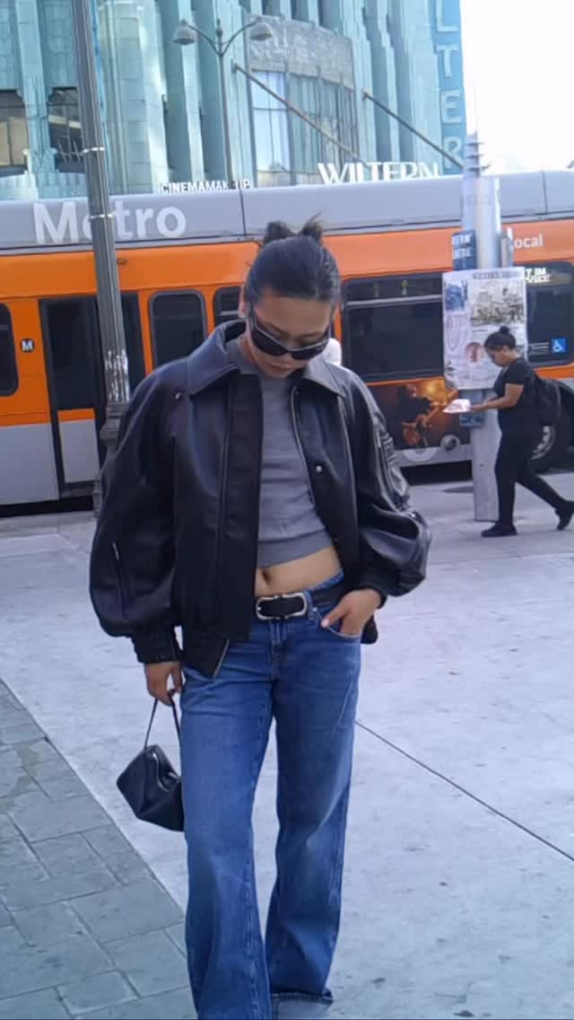 Instagram post by @kendalldair for 7 FOR ALL MANKIND. Caption reads: a day in my @7forallmankind low straight jeans....