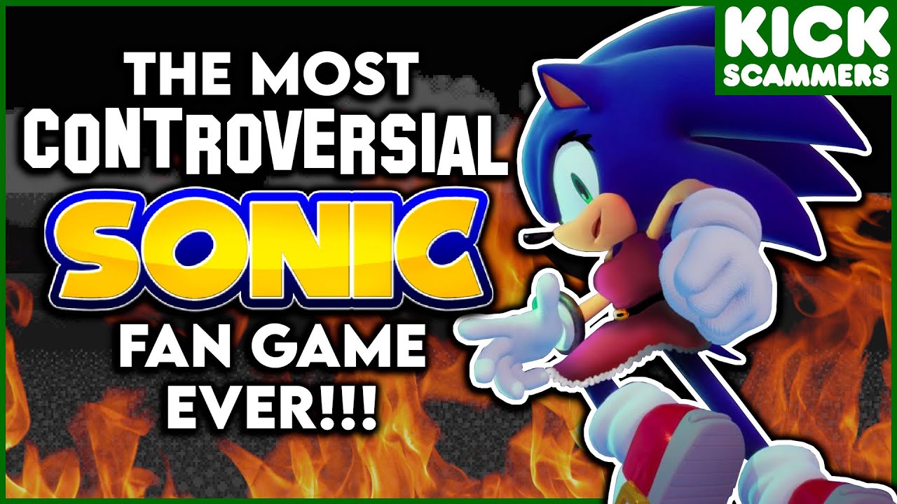 YouTube post by @slopesgameroom for Instant Gaming. Caption reads: The Sonic Omens Scandal | The most controversial....