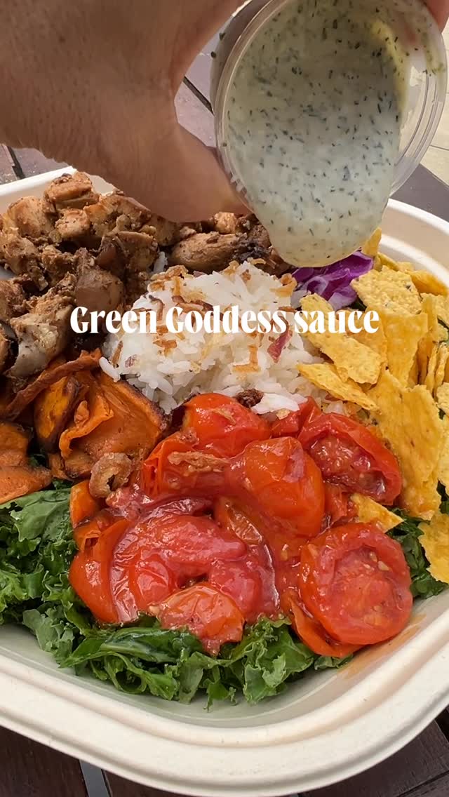 Instagram post by @hafachamorita for sweetgreen. Caption reads: One of the tastiest salads for fall 🍂 The Ranchy....