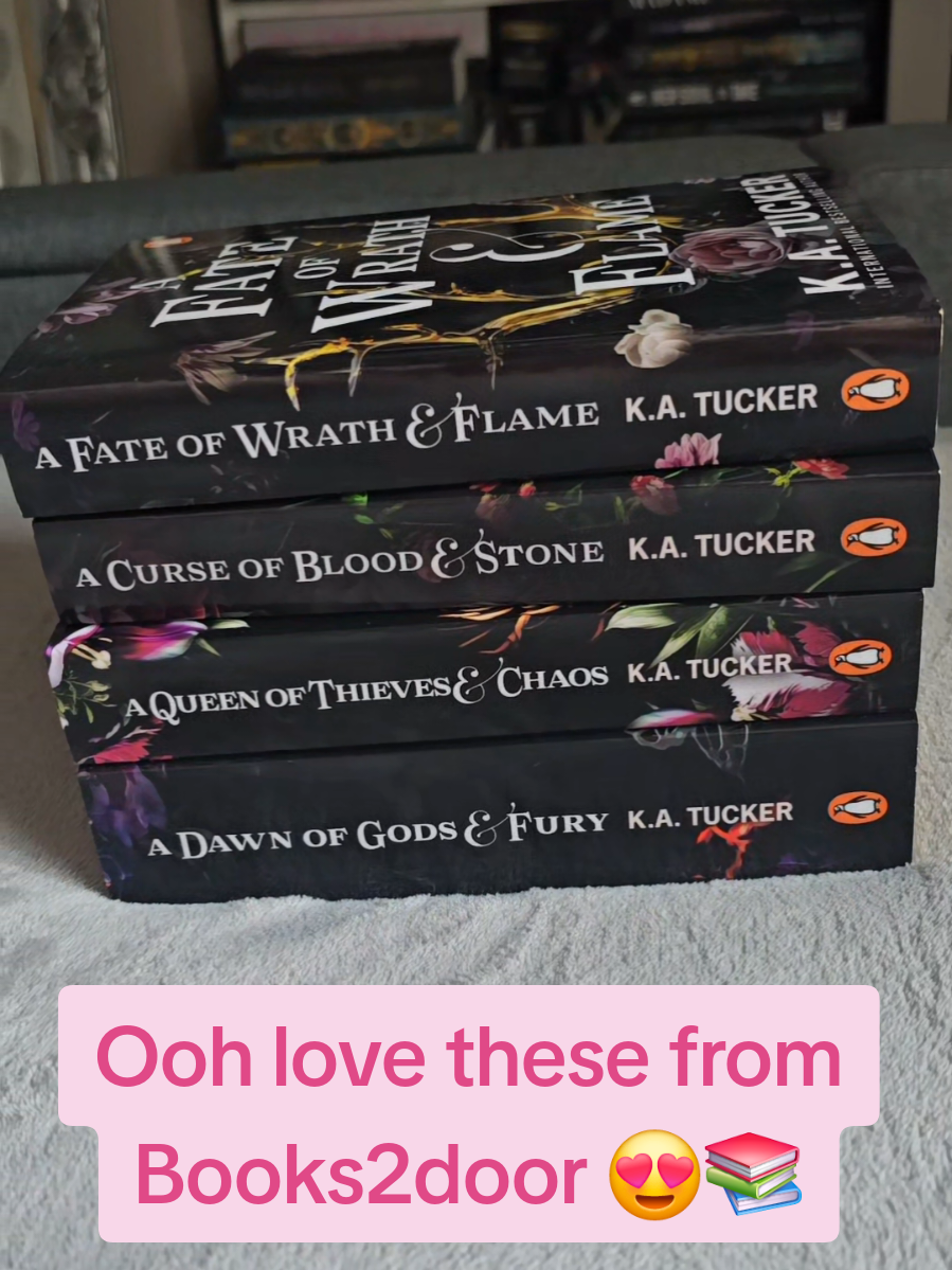 TikTok post by @jadeywoot for Books2Door. Caption reads: [...] I love a floppy book!! 😍📚 Thank you....