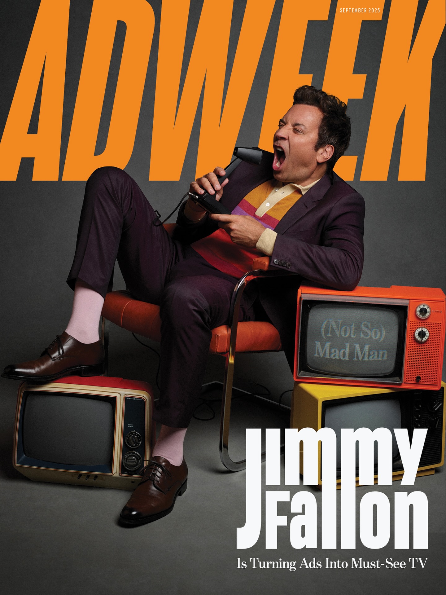 Instagram post by @jimmyfallon for Adweek. Caption reads: Our September cover star needs no introduction....