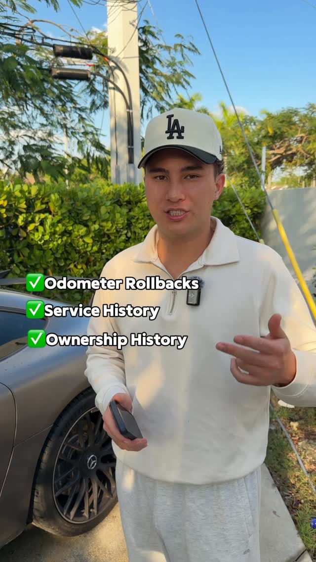 Instagram post by @m4dave for Public Data Check. Caption reads: [...] this before buying your next car…....