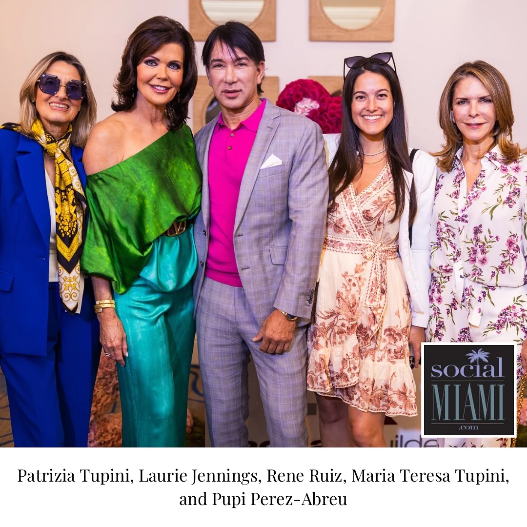 Instagram post by @lauriejenningslive for Saks Fifth Avenue. Caption reads: Miami’s finest gathered at the 25th Annual....