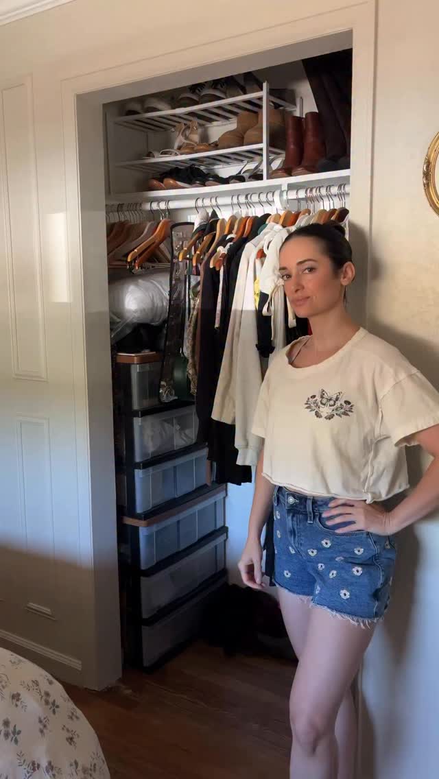 Instagram post by @the.elm.house for Modular Closets. Caption reads: [...] space. I finally partnered with....