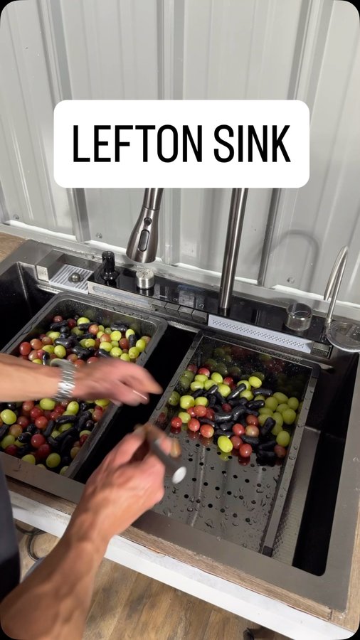 Instagram post by @salmoncreekliving for Lefton. Caption reads: [...] sink.
Also find it in my bio.

My....