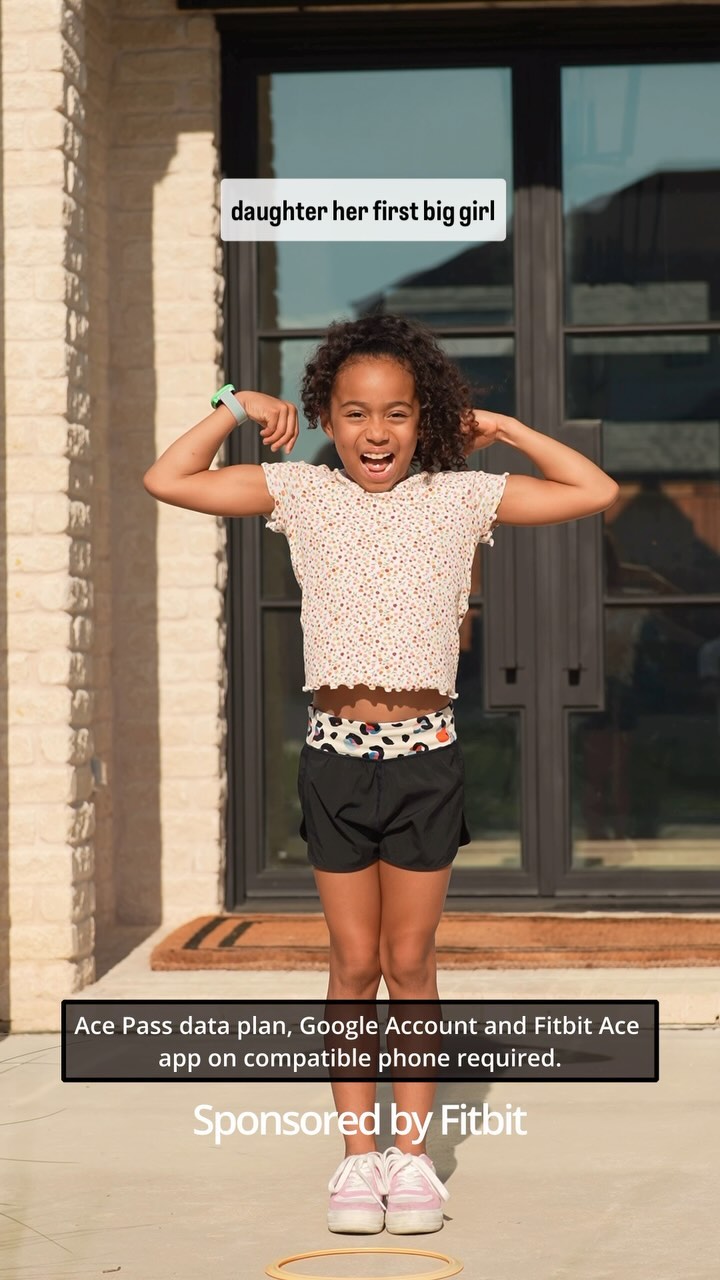 Instagram post by @rolandpollard for Fitbit. Caption reads: #Sponsored Jayden recently got the new @Fitbit Ace....