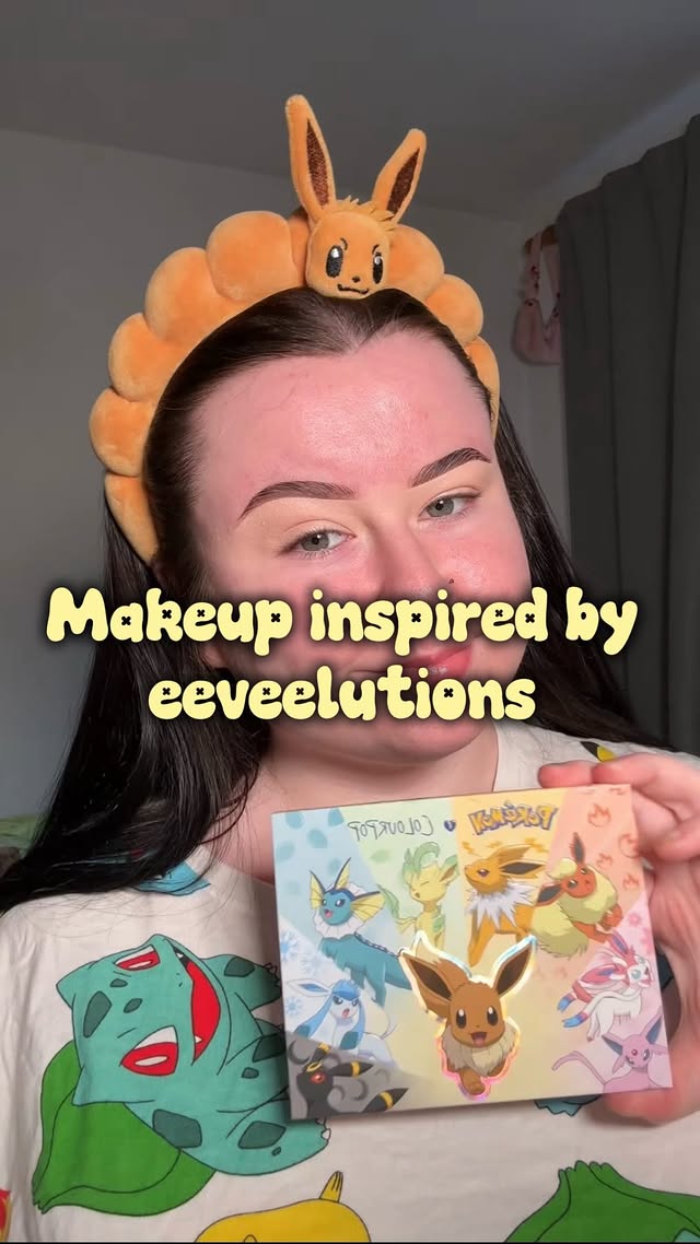 Instagram post by @makeupbylarablack for ColourPop Cosmetics. Caption reads: [...] favourite eeveelution💋 thank you....