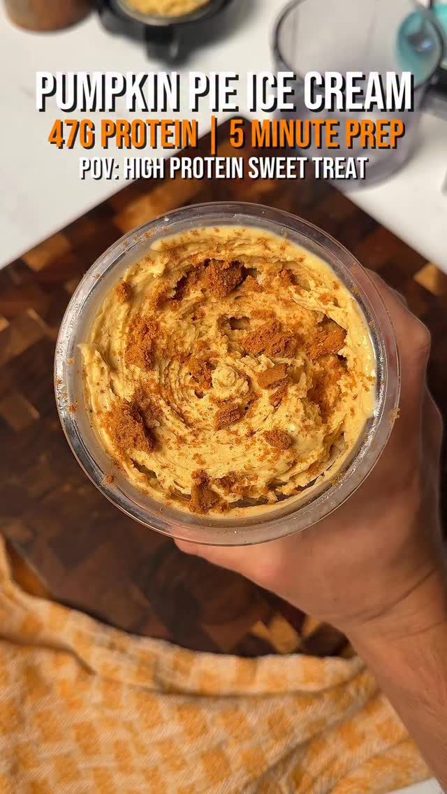 Instagram post by @allenxspeigner for PEScience. Caption reads: [...] * 12 oz Fairlife skim milk * 1 scoop....