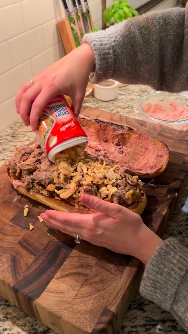 Instagram post by @kristenhushen for Wawa. Caption reads: The Ultimate Thanksgiving Sammie (aka a fancy....