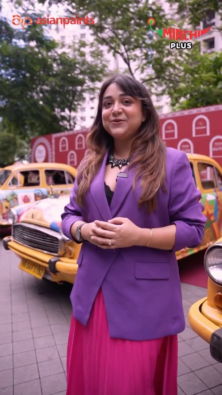 Instagram post by @mirchiayantika for Asian Paints. Caption reads: [...] is what happens when Asian Paints Sharad....