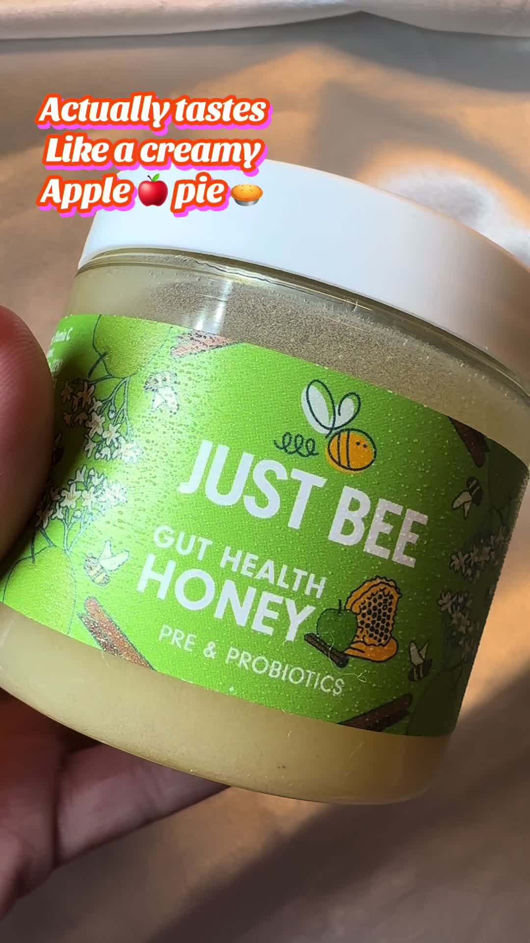 TikTok post by @steffi_smithx for Just Bee Honey. Caption reads: @Just Bee Honey This is definitely my favourite so....
