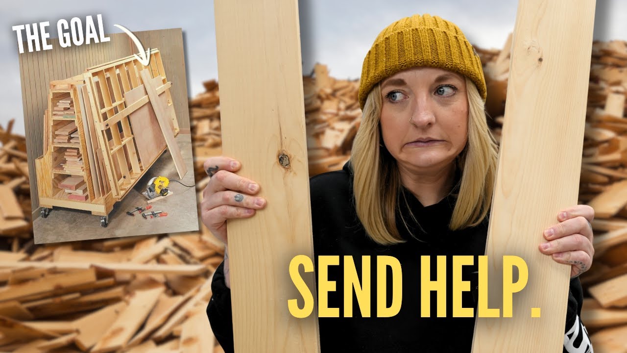 YouTube post by @diyinprogress for ISOtunes. Caption reads: I Let My Scrap Wood Get Out of Hand… Then Built....