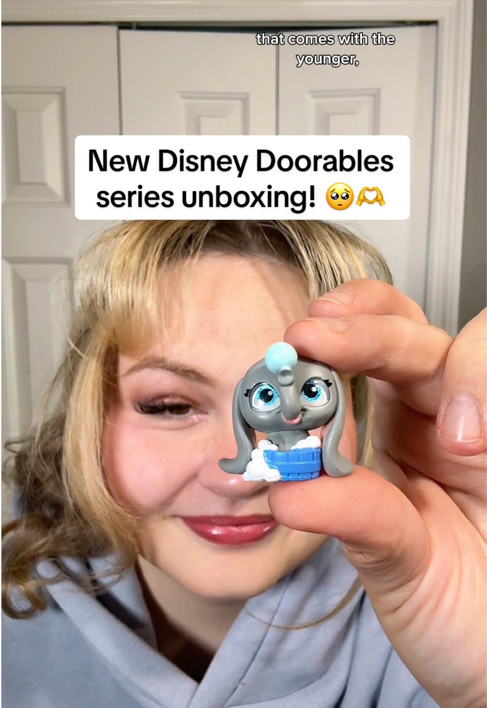 TikTok post by @pincessshannon for Disney Doorables. Caption reads: #ad @Disney Doorables has a brand new series!....