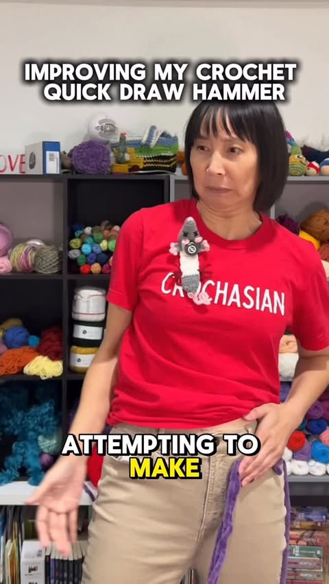 Instagram post by @gettohookingcrochet for Caydo. Caption reads: [...] like to try your own I-cord machine from....