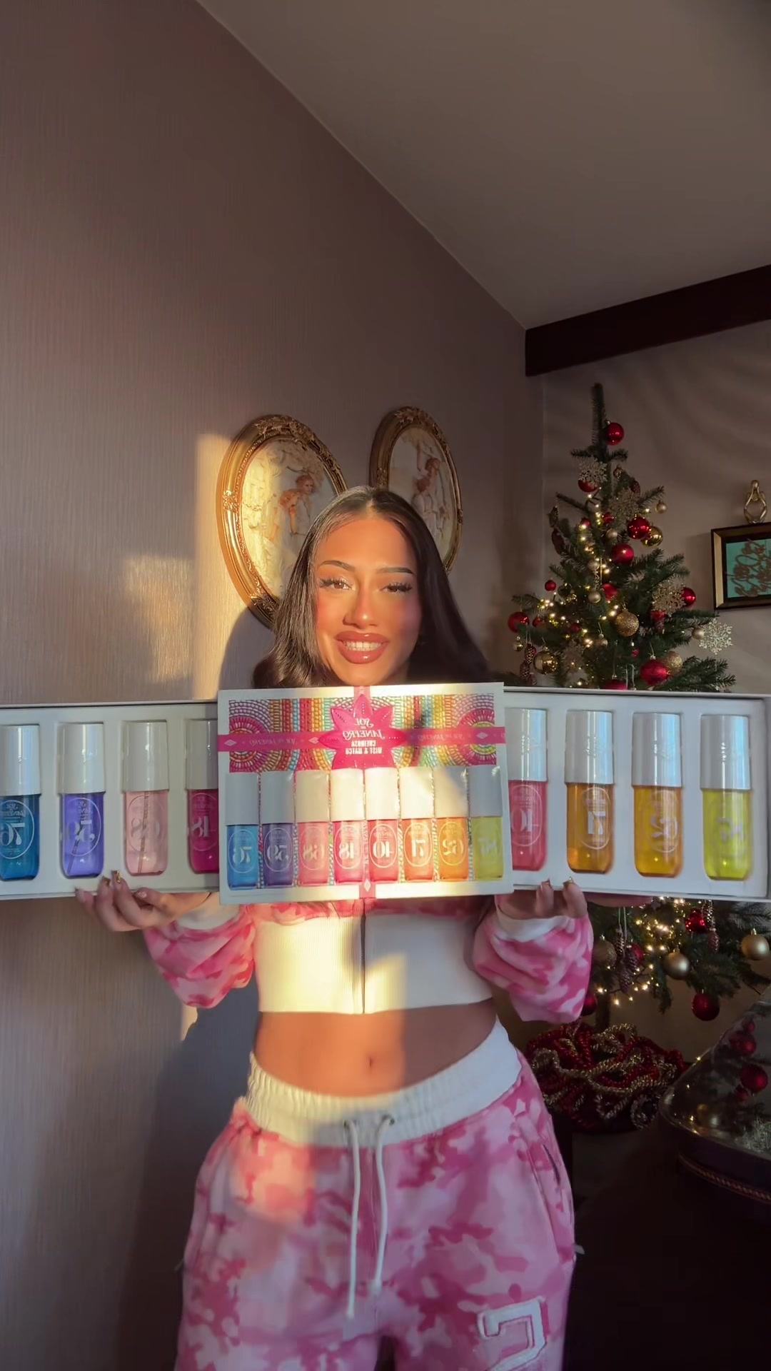 TikTok post by @asaliraniii for Sol de Janeiro. Caption reads: Best Christmas gift🎁@Sol de Janeiro \Anzeige.