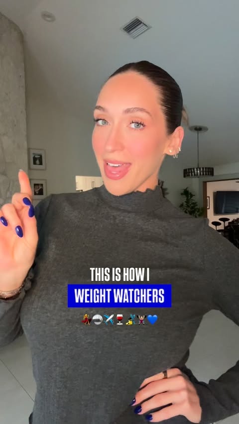 Instagram post by @averagefitfluencer for WeightWatchers. Caption reads: a glimpse into this past year, living my best....
