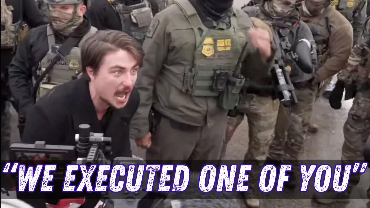 YouTube post by @RawNewsAndPolitics for Acast. Caption reads: Unhinged Right-Wing Extremist Enters The Find Out....