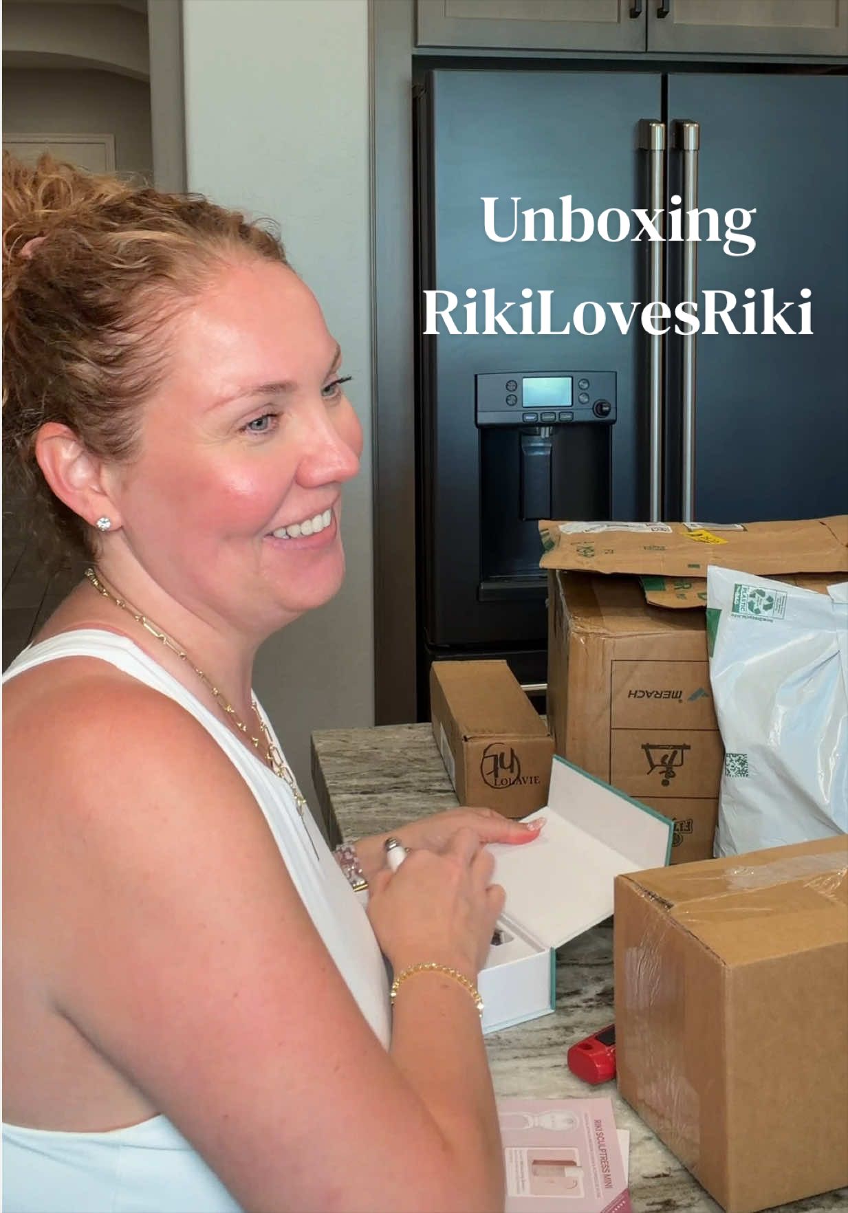 TikTok post by @m.d.gibbs for RIKI LOVES RIKI. Caption reads: First impressions of my @rikilovesriki sculptress....