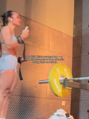TikTok post by @twrightx for ISOCLEAN. Caption reads: @ISOCLEAN 🦠 💕 #girlsofgymtok #GymTok [...].