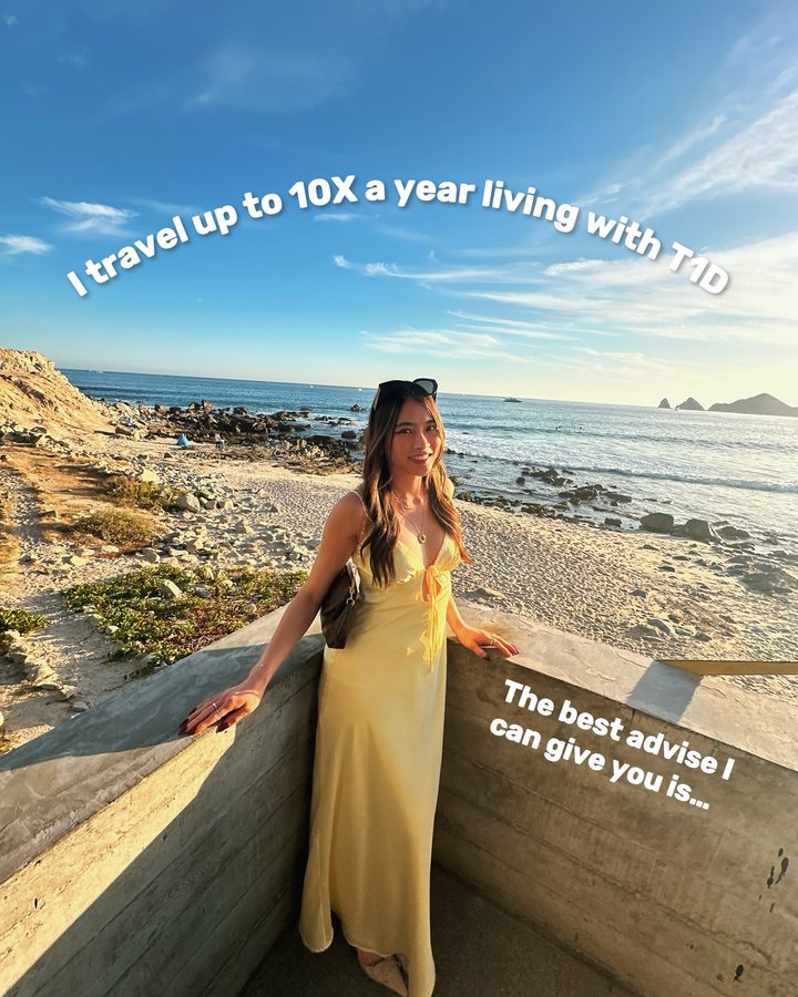 Instagram post by @type1amy for 4allfamily. Caption reads: Using @4allfamily insulin cooler has been a game....