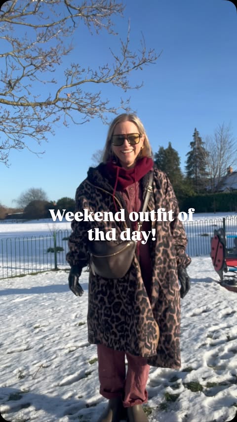 Instagram post by @keira_scottsamuel for Merry People. Caption reads: What I wore for a freezing walk in the snow / ice....