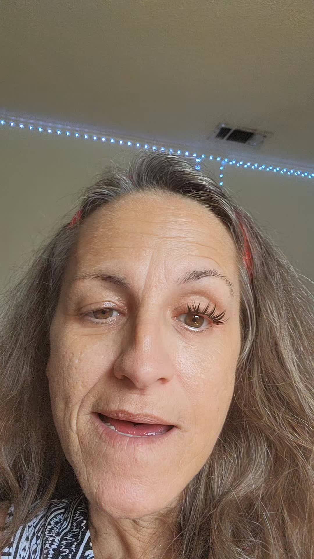 TikTok post by @cajunnanacat for TikTok Shop. Caption reads: @TikTok Shop 🇺🇸 #eyelashes #clusterlashes....