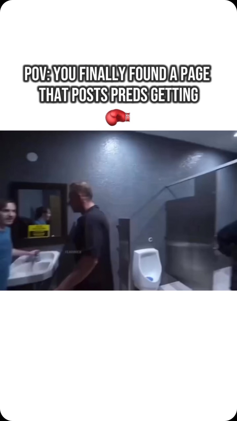 Instagram post by @punchingpredshub for VITALY. Caption reads: Man gets a cake thrown in his face after getting....