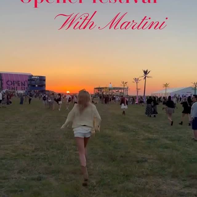 Instagram post by @martyna.gliwinska for MARTINI. Caption reads: Open’er x Martini, to był dzień pełen muzyki,....