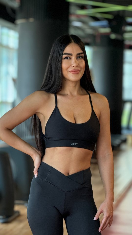 Instagram post by @bahar.dub.fit for Reebok Middle East & N.Africa. Caption reads: “Push harder than yesterday if you want a....