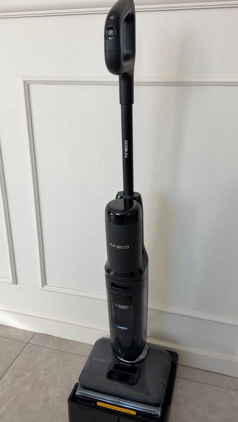 Instagram post by @allthingsjudyy for Tineco. Caption reads: The vacuum mop steamer everyone needs for holiday....