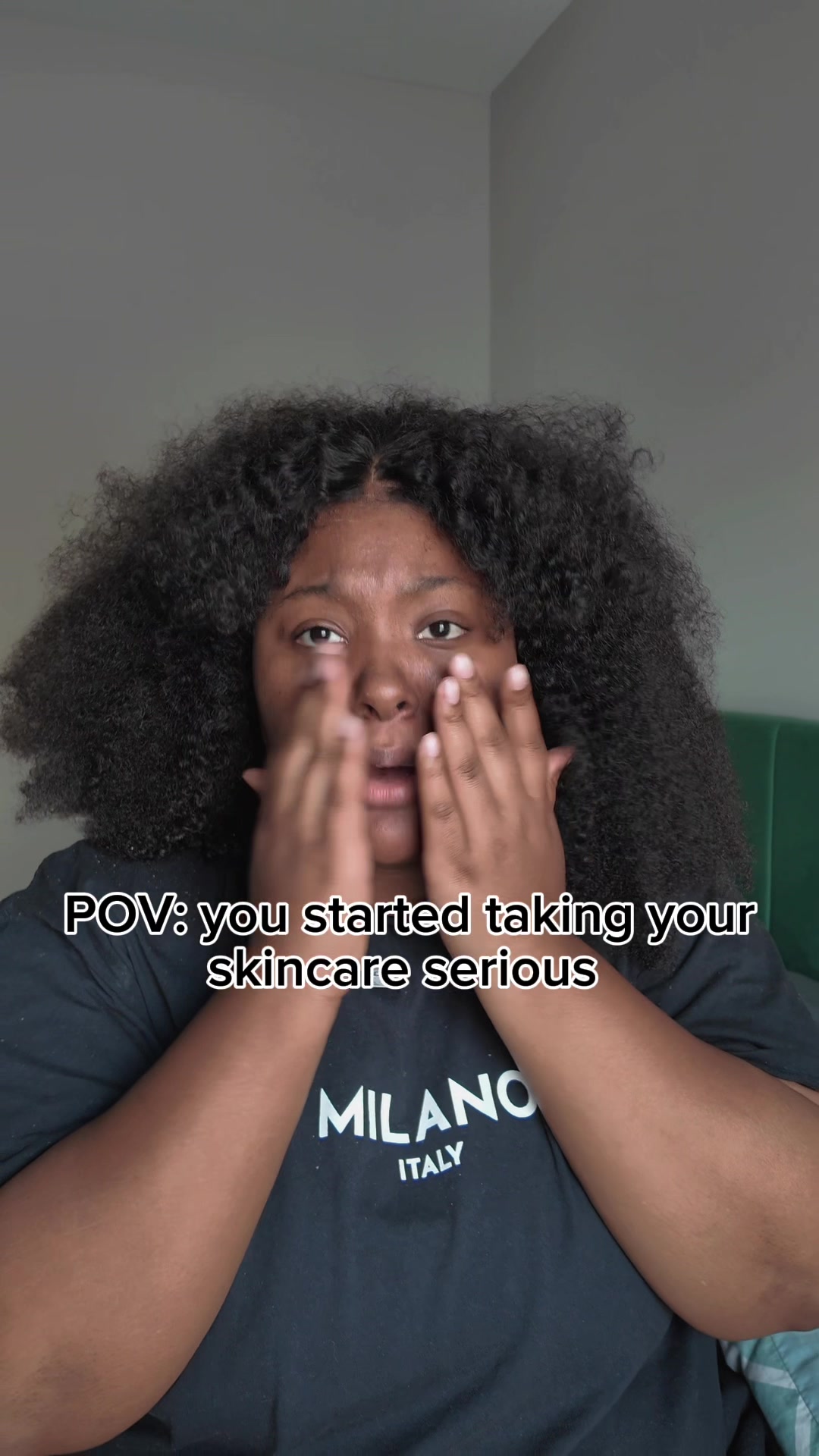 TikTok post by @therealashleynichole for Livaclean. Caption reads: @Livaclean is getting Ashley’s skin all the way....