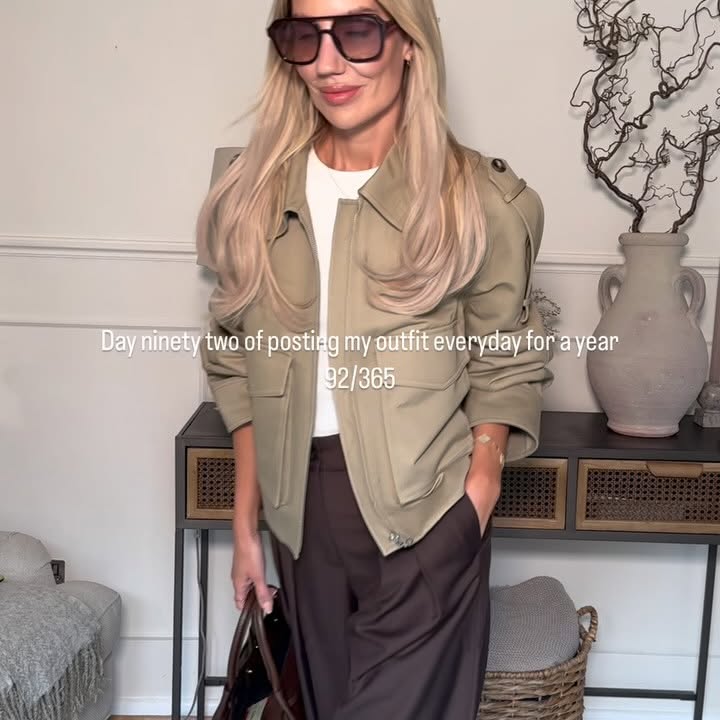 Instagram post by an influencer for Marks & Spencer. Caption reads: Cost per wear on the bag and trainers is quite low....