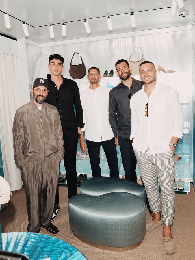 Instagram post by @giamp_ricci for Kith. Caption reads: @giorgioarmani X @kith ✨

📸 @lucaspossiede.