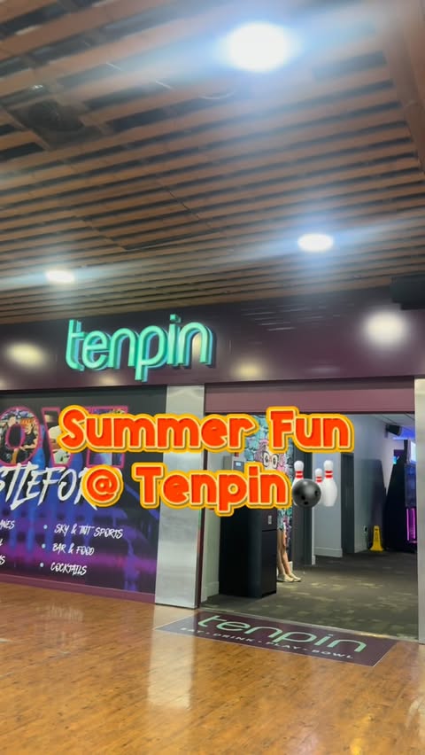 Instagram post by @lifeofeande for Tenpin. Caption reads: AD/PR | summer plans = sorted @tenpin_uk 🎳✔️ as a....
