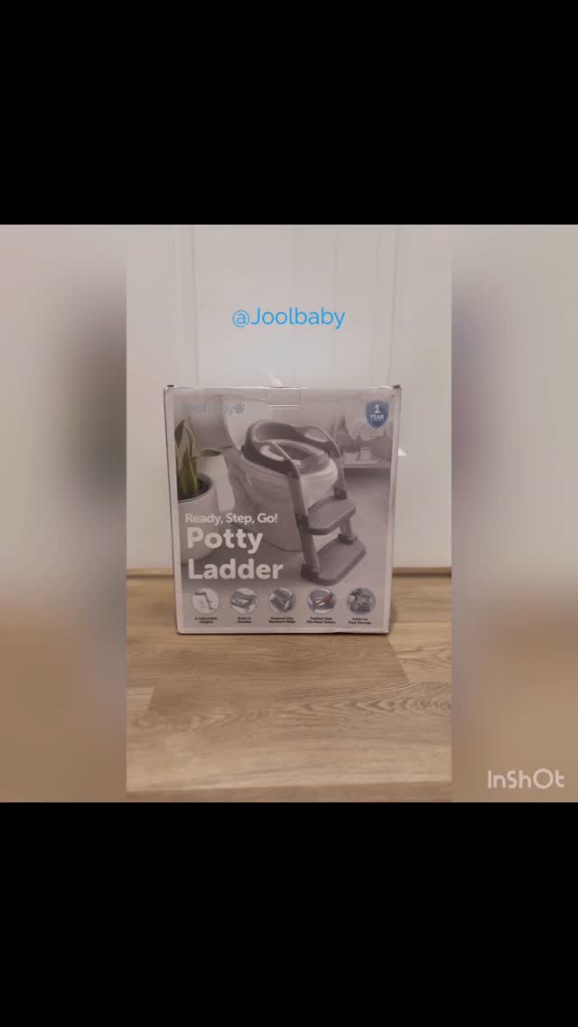 Instagram post by @_jirehjoy_ for Jool Baby. Caption reads: ‘I do it myself!’ 💪🏽 The @joolbaby potty ladder....