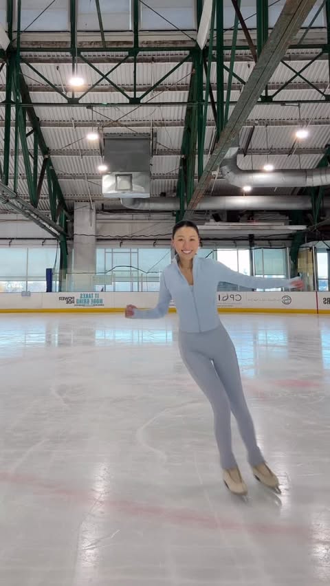 Instagram post by @meemshou for Athleta. Caption reads: @athleta making my ice princess dreams come true....