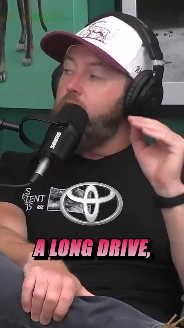 Instagram post by @wildtimespod for Toyota USA. Caption reads: Easy road trip for major adventure!  @toyotausa....