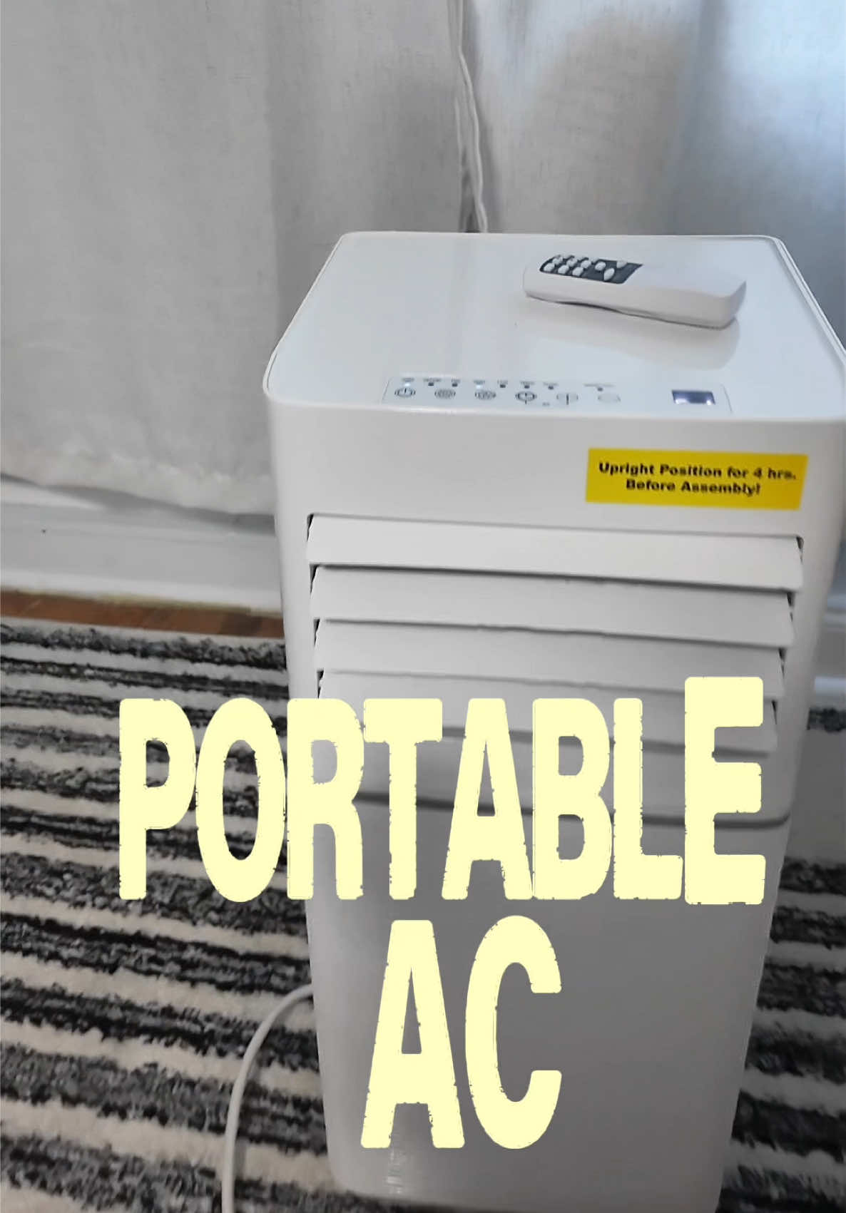 TikTok post by @aalijah.d for Cowsar Appliance. Caption reads: @Cowsar Appliance affordable portable ac....